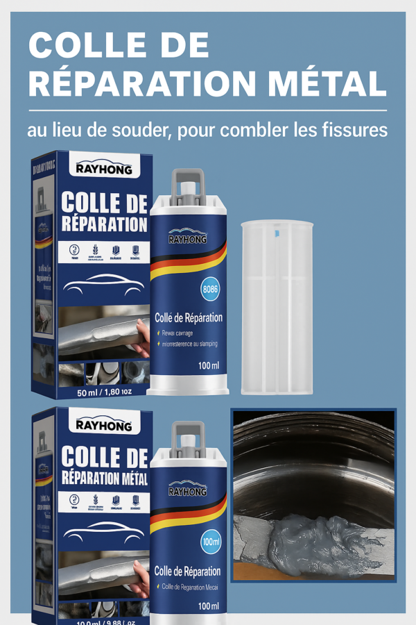 Colle de Réparation Métal