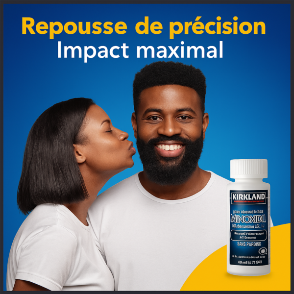 🧴 Minoxidil 5% Kirkland – Dites adieu à la perte de cheveux, résultats visibles en quelques mois !